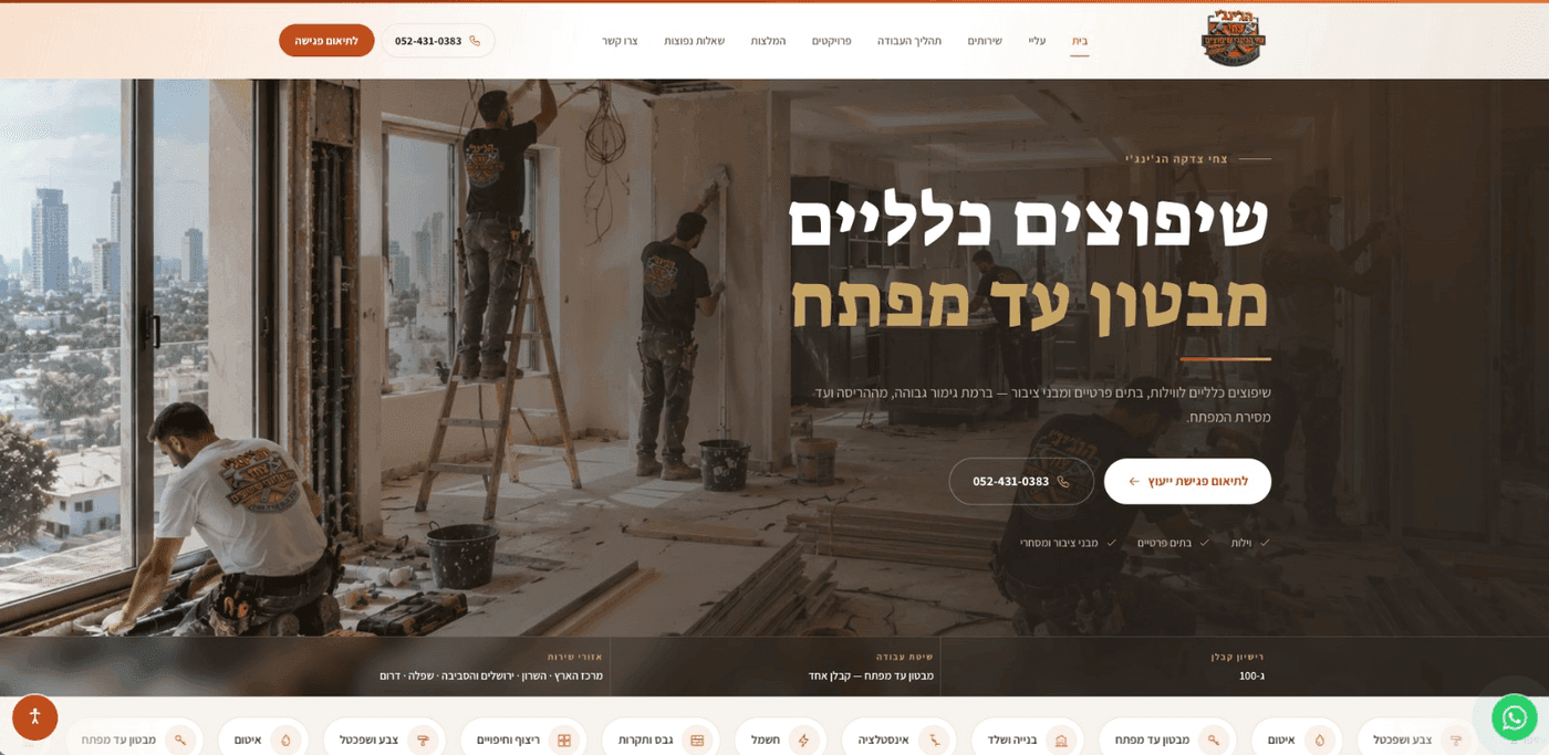 תצוגת אתר צחי צדקה